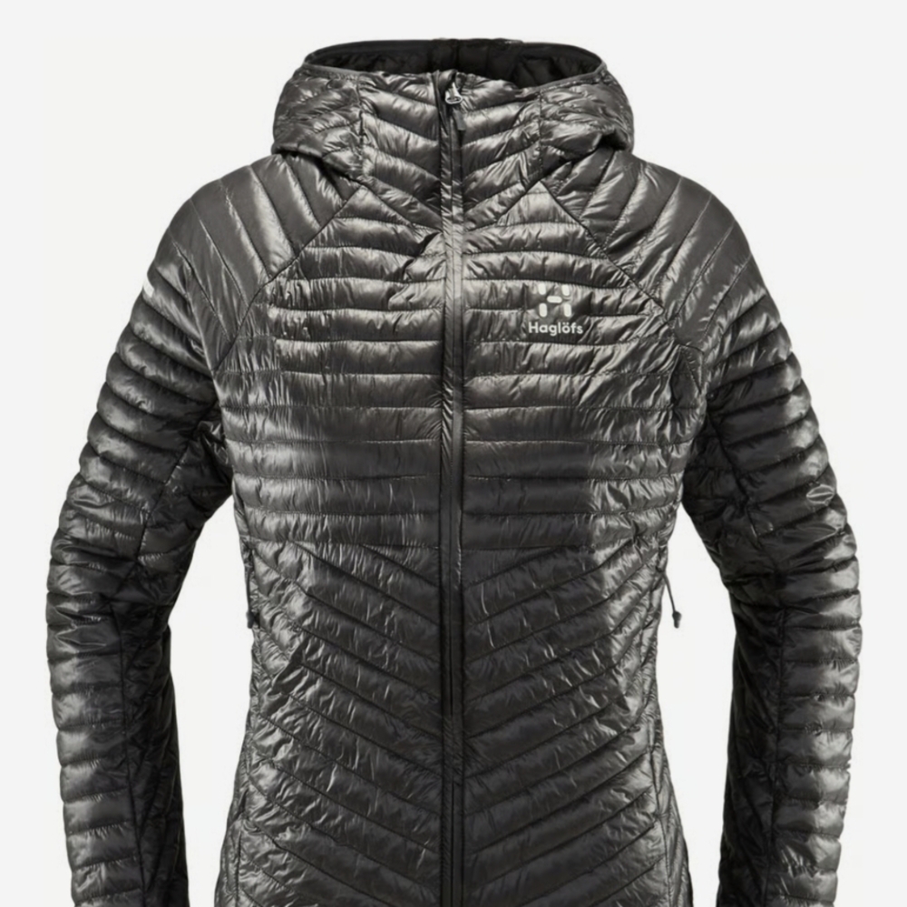 Haglöfs Women's Metallic Gray Puffer Jacket
